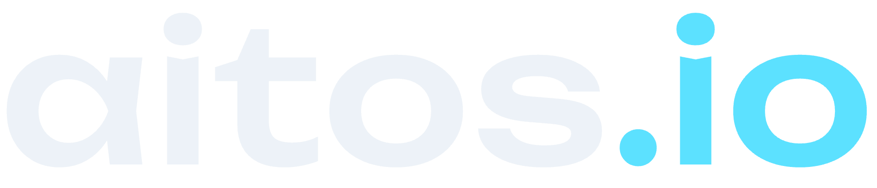 aitos.io wordmark for dark backgrounds